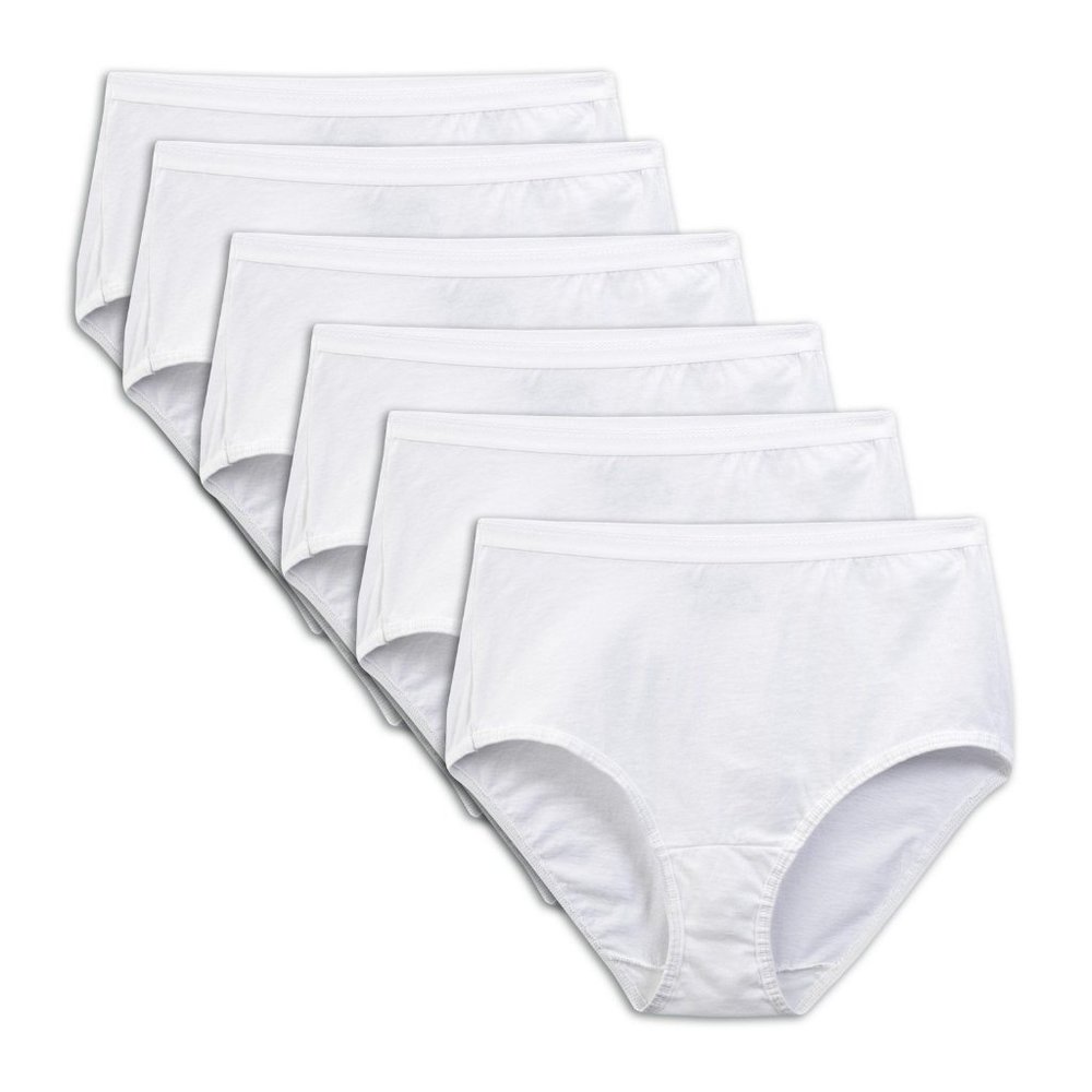Fruit of the Loom Ladies Cotton Briefs, 6-Pack - W